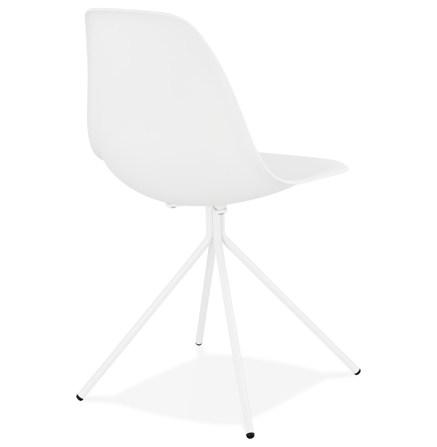 Kokoon Design Modern White 'LORY' Chair With Metal Base