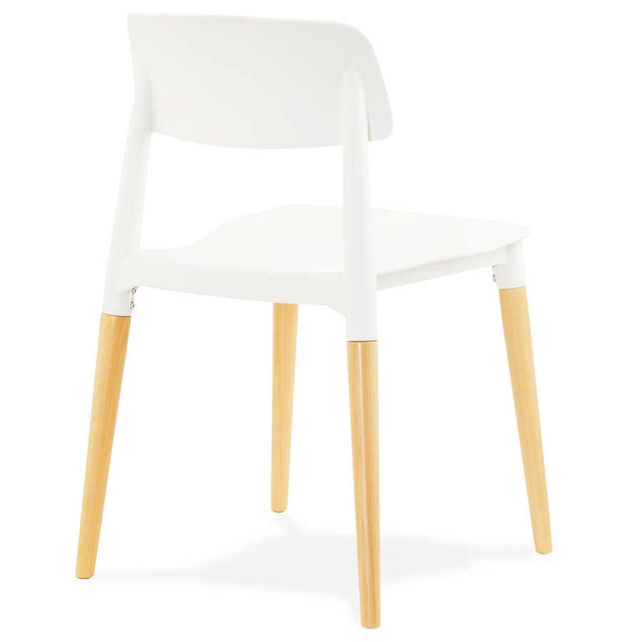 Kokoon Design Modern White 'TRENDY' Chair In Scandinavian Style