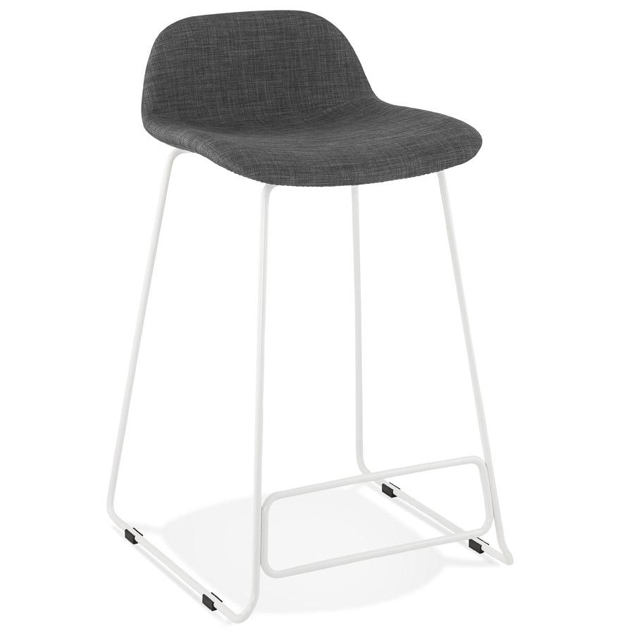 kokoon design MOSKOW MINI' mid-height snack stool with white metal legs