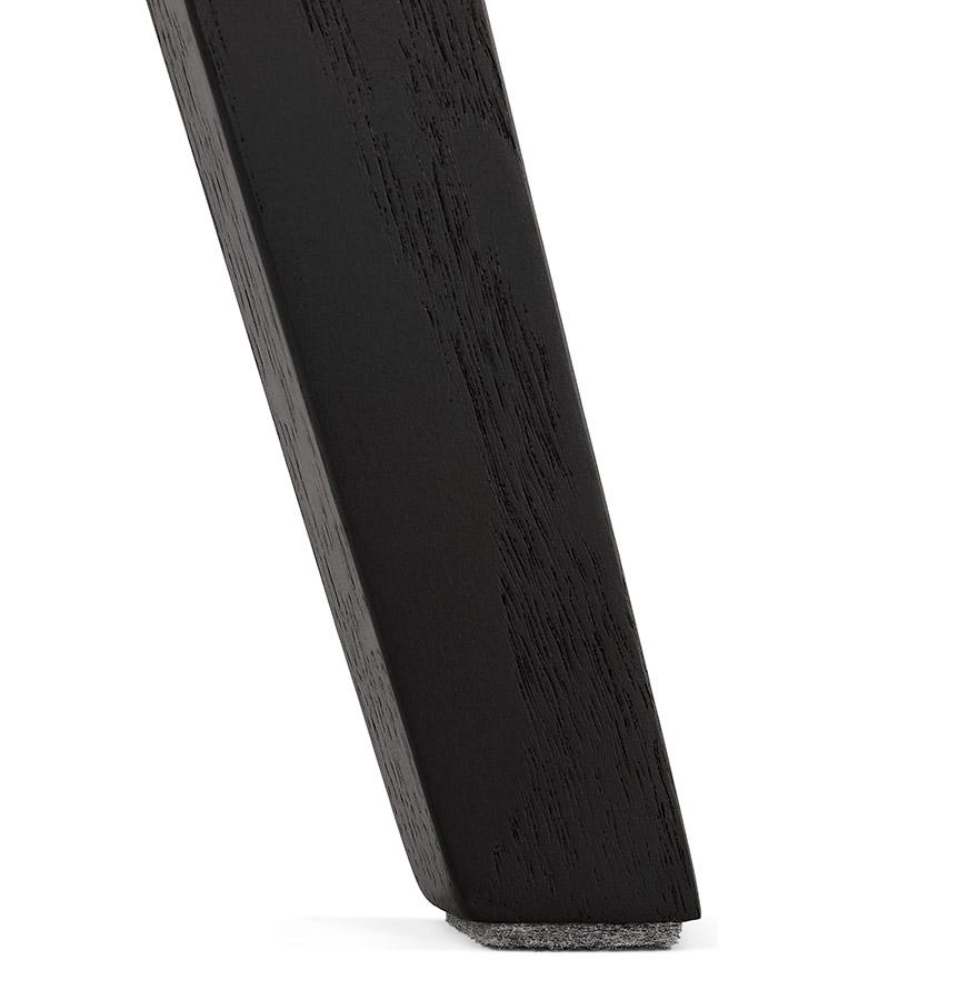 Kokoon Design Mustard Velvet Chair 'JOE' With Black Wooden Structure