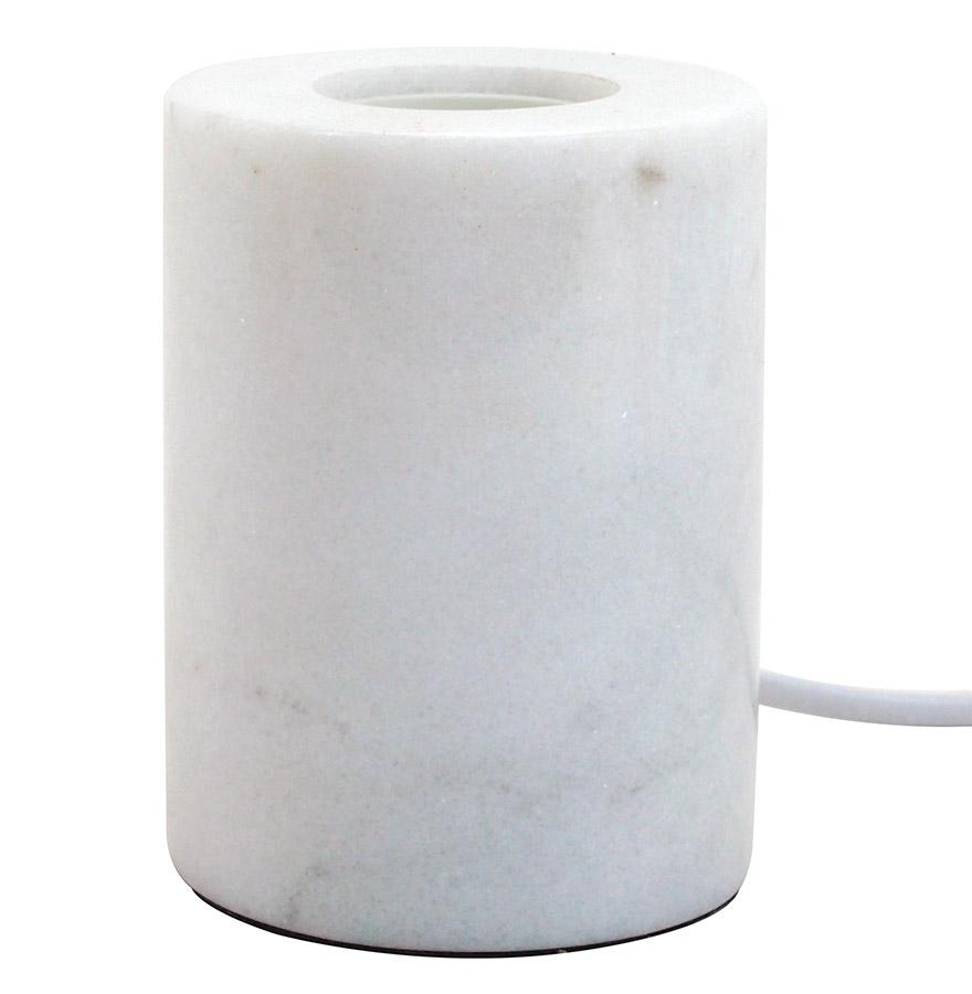 kokoon design NIGRI' table lamp base in white marble