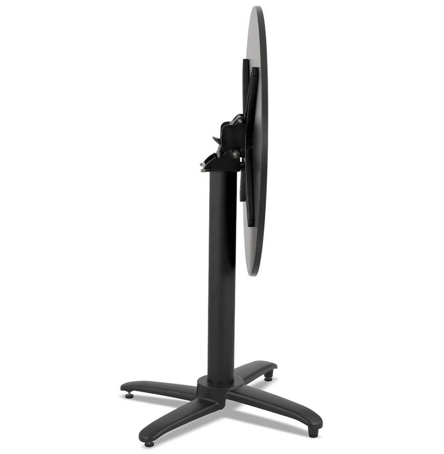 Kokoon Design NOCTALI' Round Black Folding Terrace Table - Ø 68 Cm