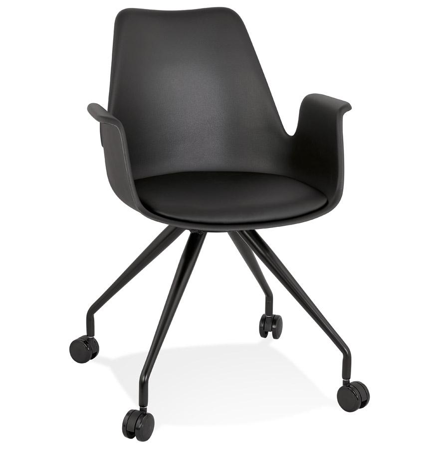 kokoon design Office chair with black 'SPLIT' armrests on casters