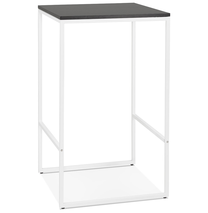kokoon design ORTOS' industrial style high table with black top and white structure ideal for professionals