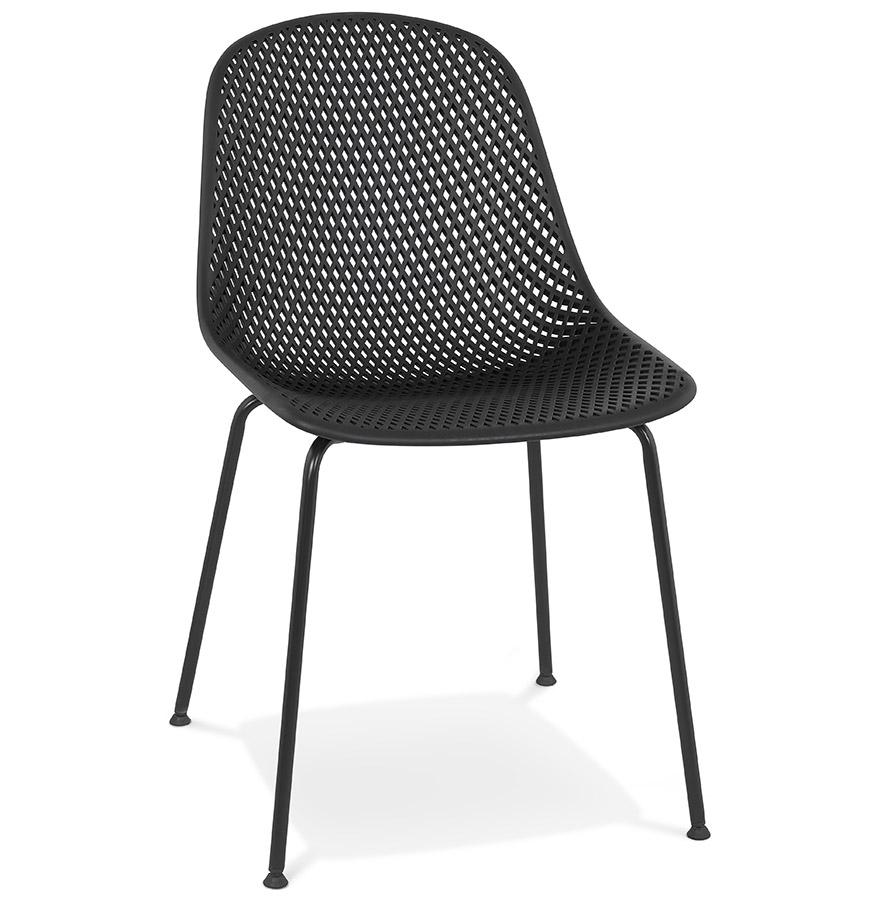kokoon design Perforated design chair 'VIKY' black indoor / outdoor