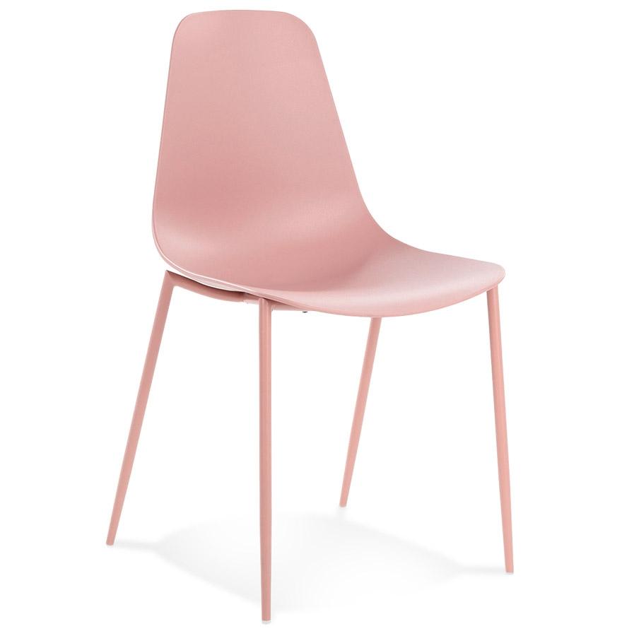 kokoon design Pink 'FELIZ' indoor/outdoor chair in plastic and metal