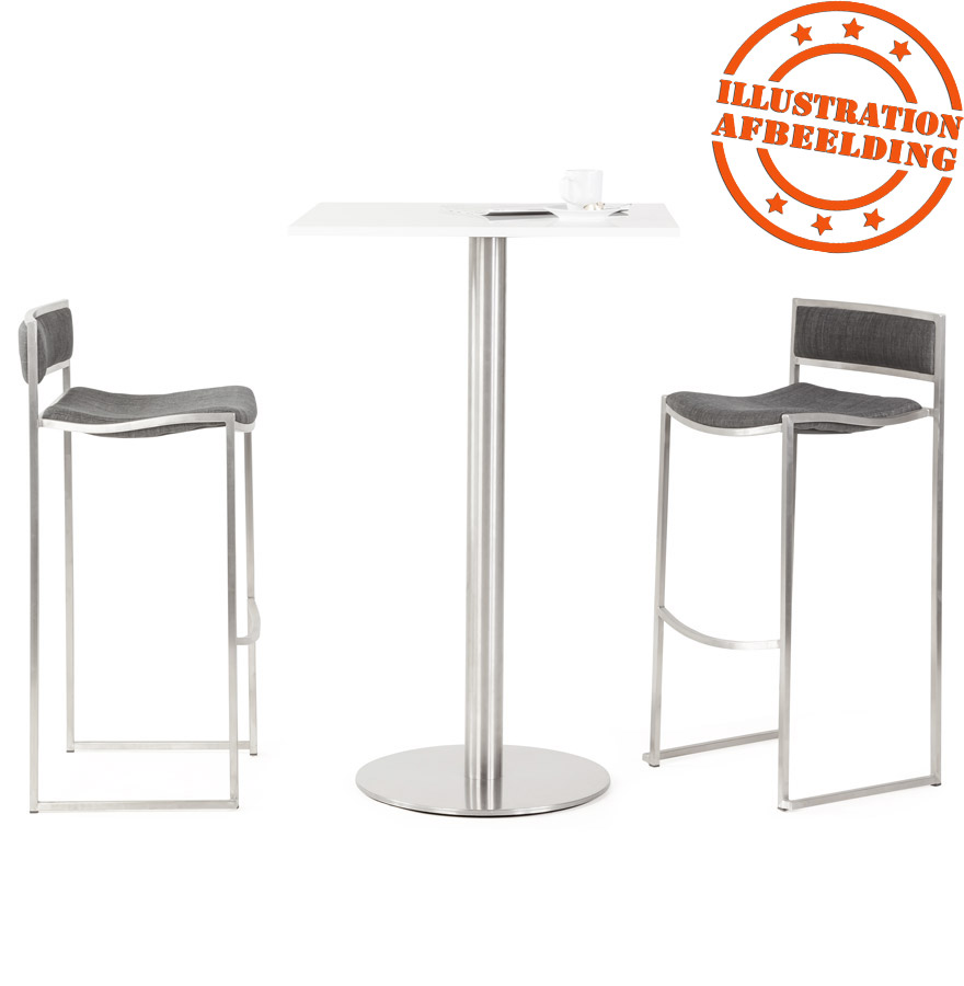 Kokoon Design PLATO' 110 Table Leg In Brushed Steel With Round Base