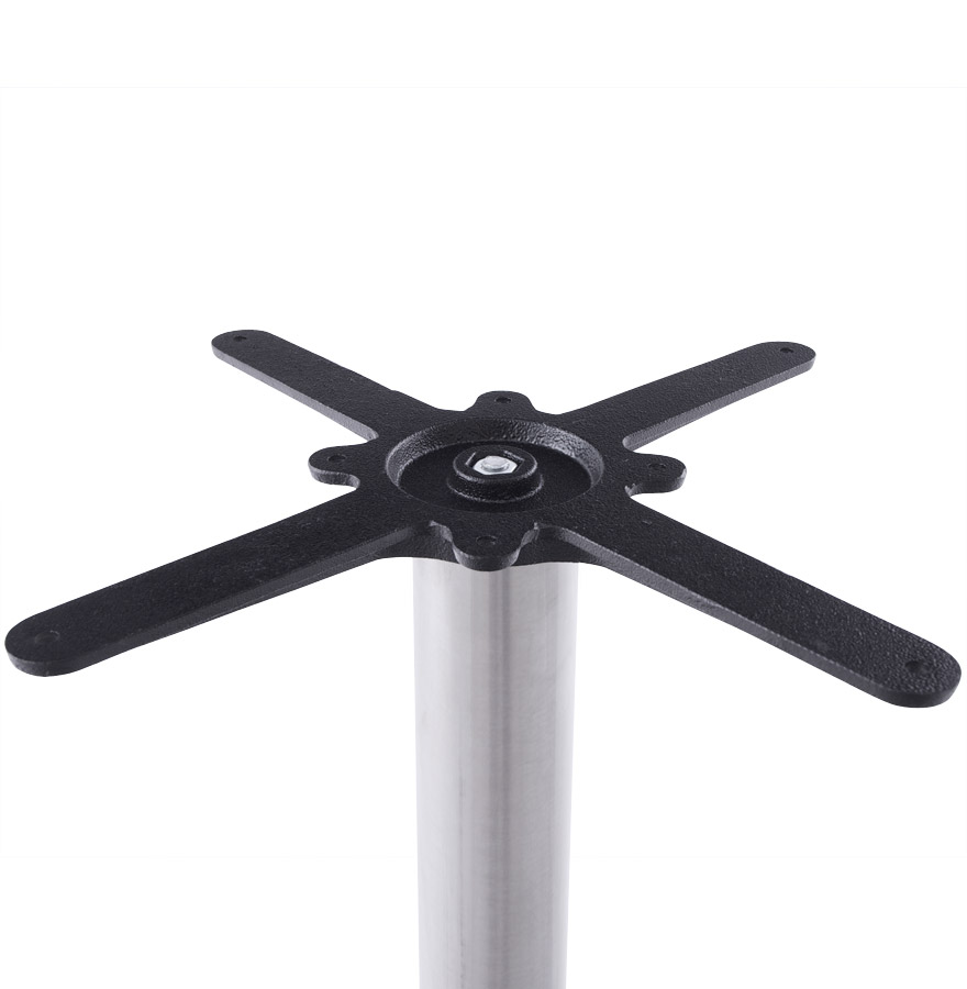 Kokoon Design PLATO' 45 Table Leg In Brushed Steel With Round Base