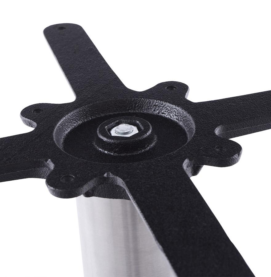 Kokoon Design PLATO' 45 Table Leg In Brushed Steel With Round Base