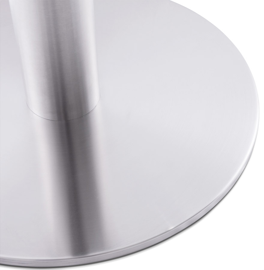Kokoon Design PLATO' 45 Table Leg In Brushed Steel With Round Base