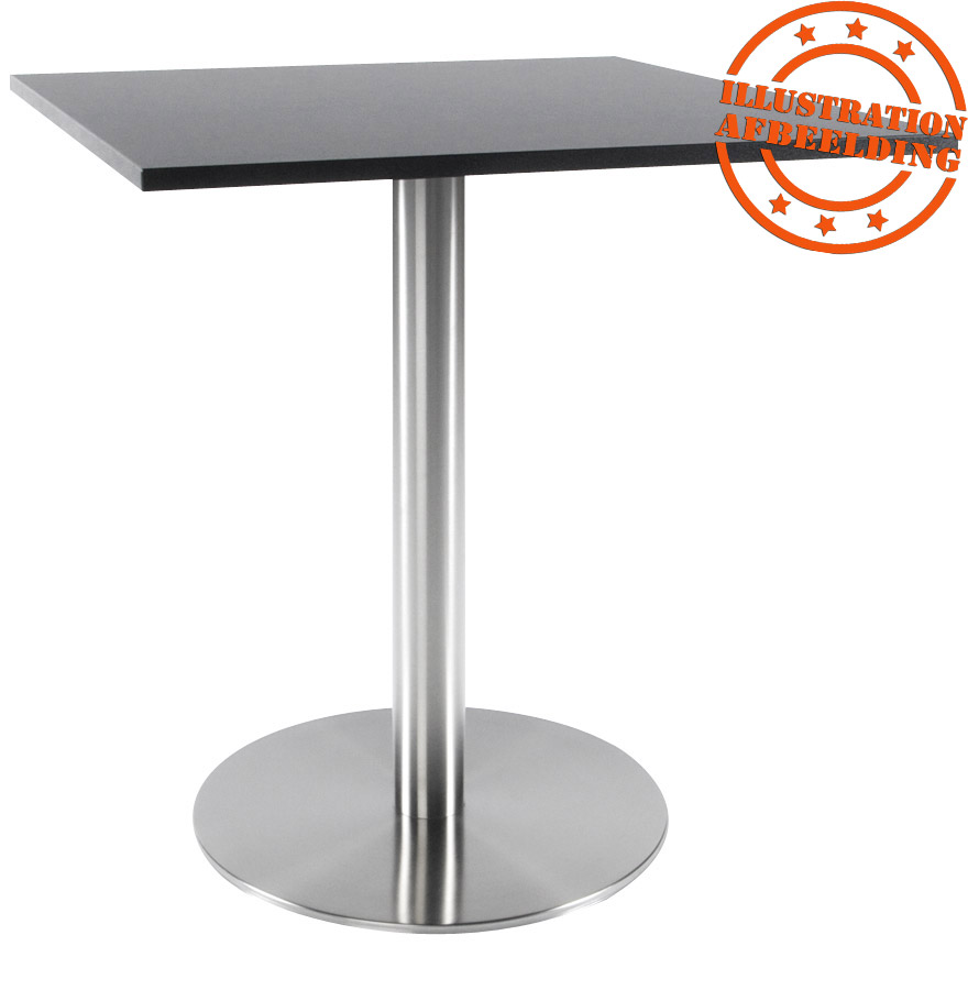 Kokoon Design PLATO' 75 Table Leg In Brushed Steel With Round Base