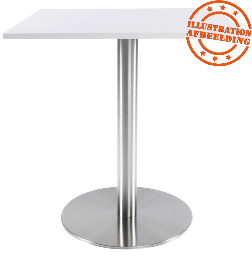 Kokoon Design PLATO' 75 Table Leg In Brushed Steel With Round Base