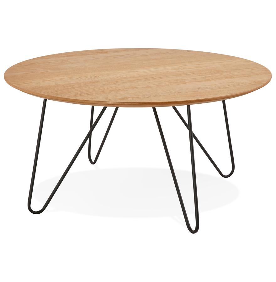 kokoon design PLUTO' designer coffee table in natural finish wood