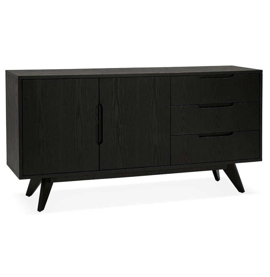 kokoon design PORTOBELLO' design sideboard in black ash finish wood