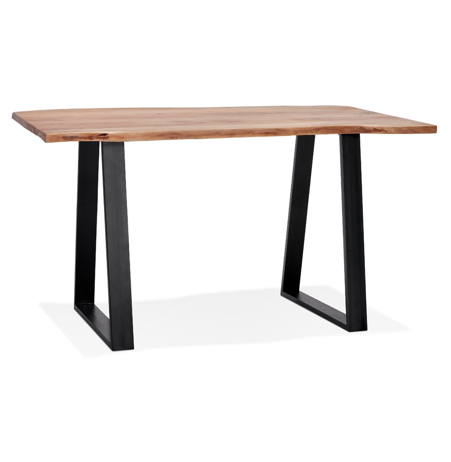 kokoon design RAFA' high bar table in solid wood and metal - 160x90 cm
