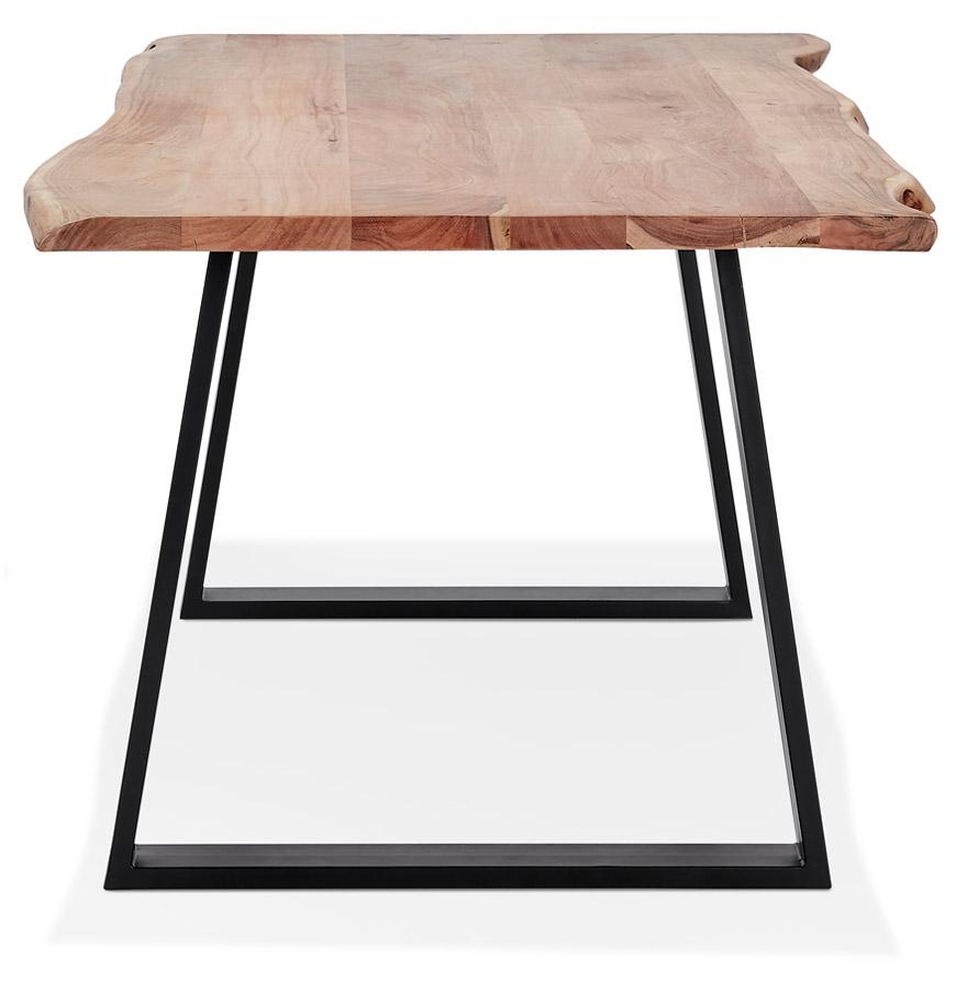 Kokoon Design RAFA' Industrial Style Dining Room Table In Solid Wood And Metal - 160x90 Cm