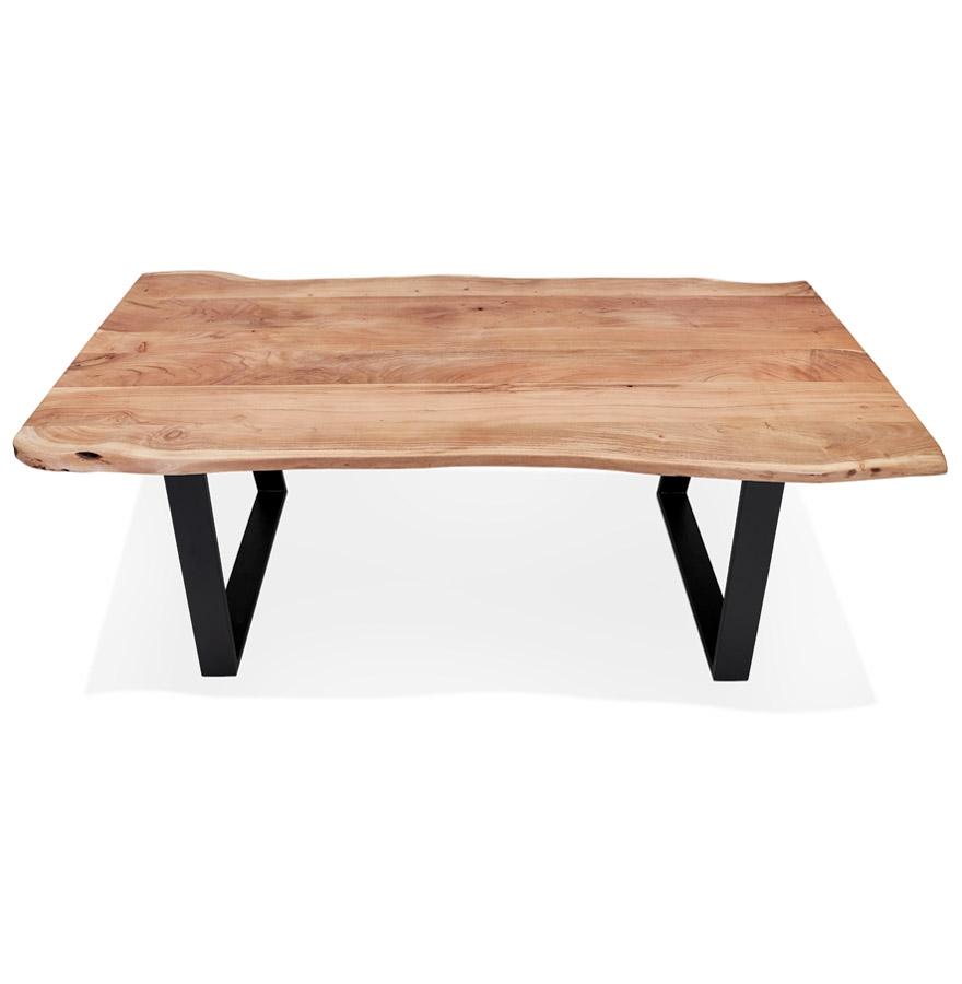 Kokoon Design RAFA' Industrial Style Dining Room Table In Solid Wood And Metal - 160x90 Cm