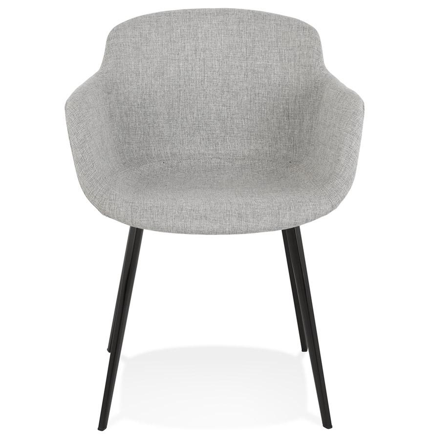 Kokoon Design RIGA' Chair With Armrests In Light Gray Fabric