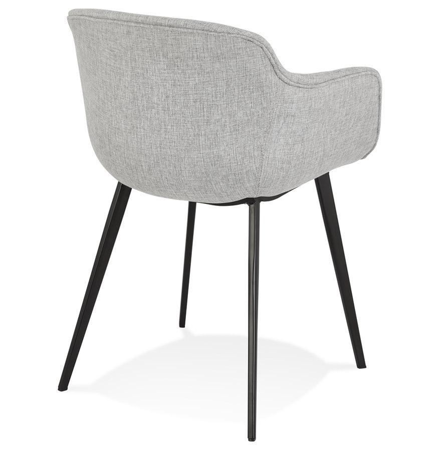 Kokoon Design RIGA' Chair With Armrests In Light Gray Fabric