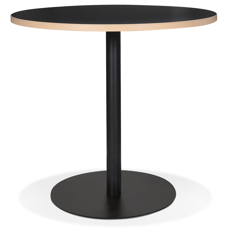 kokoon design Round black 'YOGI' bistro table - Ø 80 cm