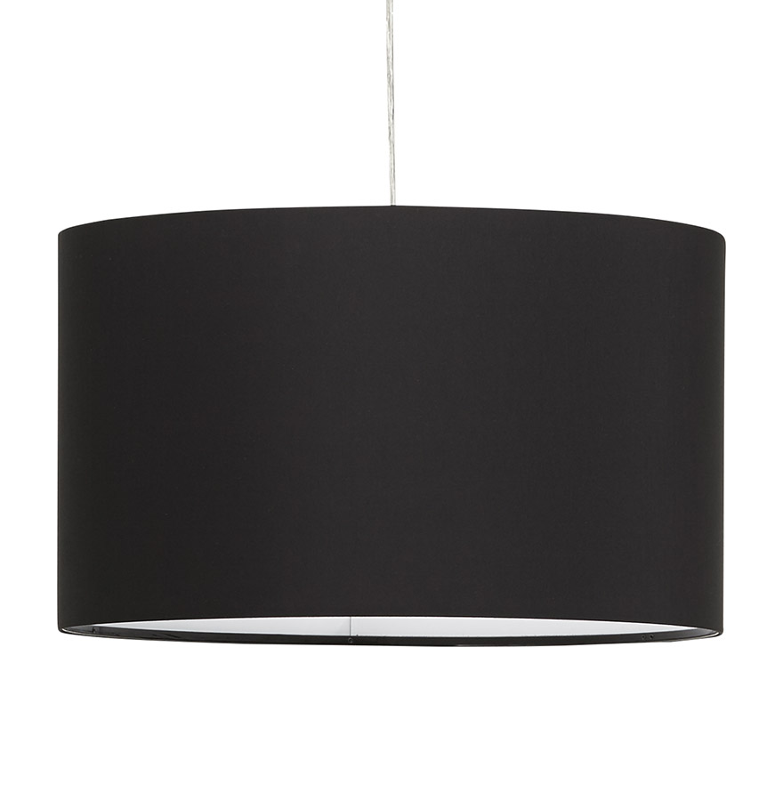 kokoon design Round 'BUNGEE' pendant light with black lampshade kokoon design Round 'BUNGEE' pendant light with black lampshade