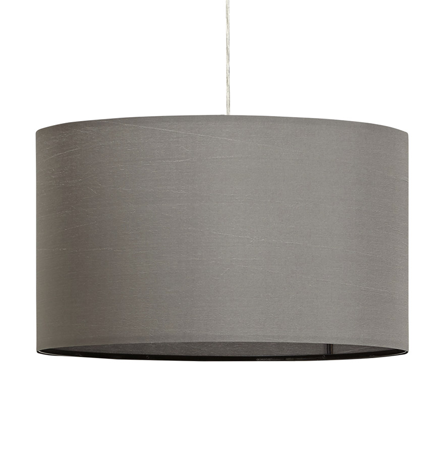 kokoon design Round 'BUNGEE' pendant light with gray lampshade