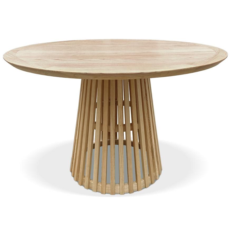 kokoon design Round dining table 'PERI' in natural wood - ø 120 cm