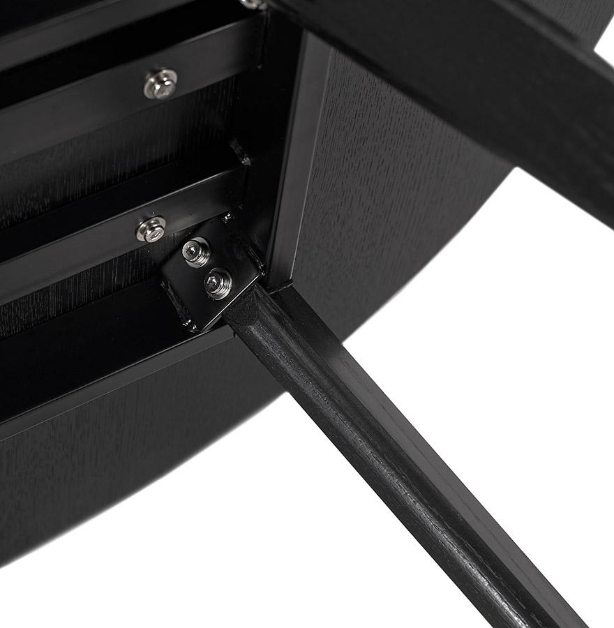 Kokoon Design Round Kitchen Table 'AMY' Black - ø 120 Cm