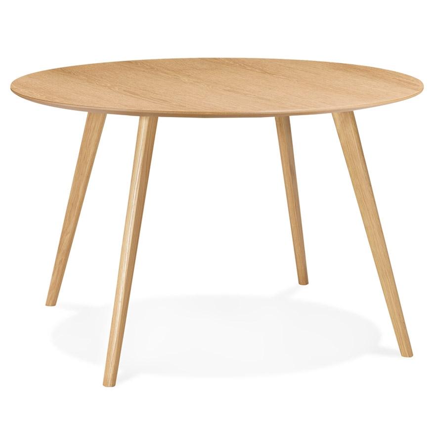 kokoon design Round kitchen table 'AMY' in natural finish wood - ø 120 cm kokoon design Round kitchen table 'AMY' in natural finish wood - ø 120 cm