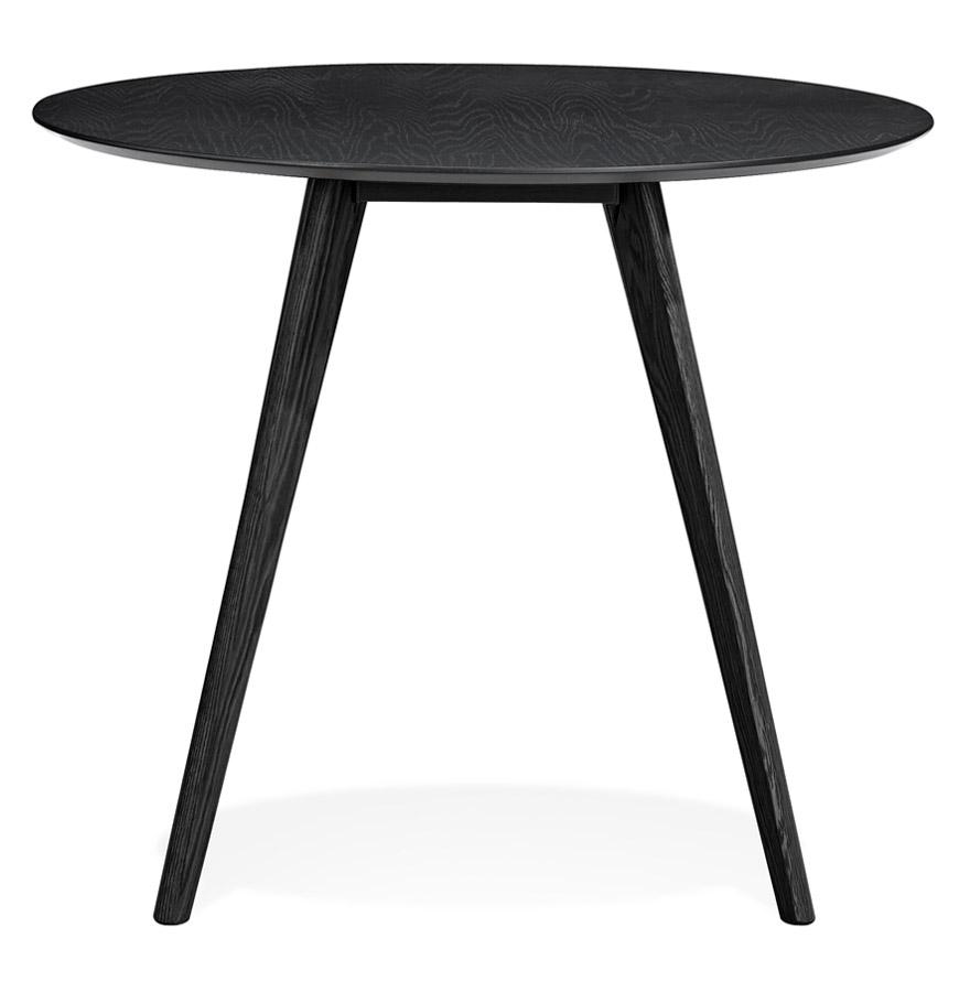 Kokoon Design Round Kitchen Table 'MIDY' Black Scandinavian Style - ø 90 Cm