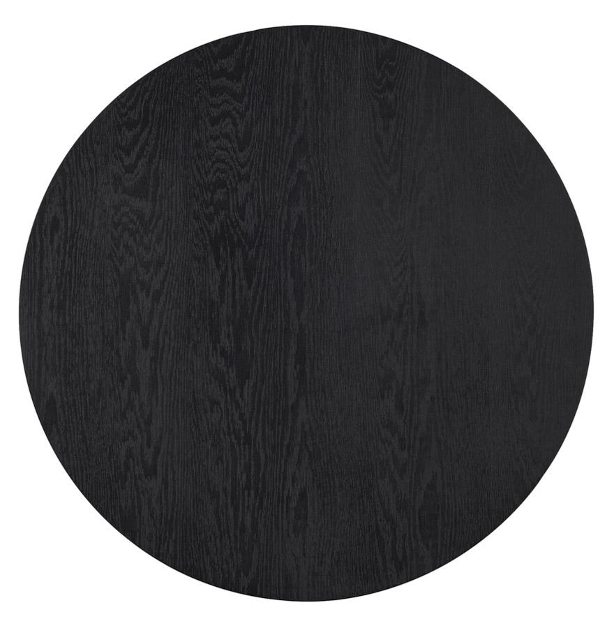 Kokoon Design Round Kitchen Table 'MIDY' Black Scandinavian Style - ø 90 Cm