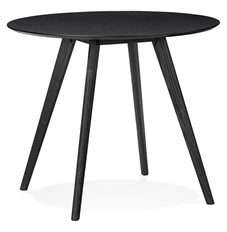 kokoon design Round kitchen table 'MIDY' black Scandinavian style - ø 90 cm