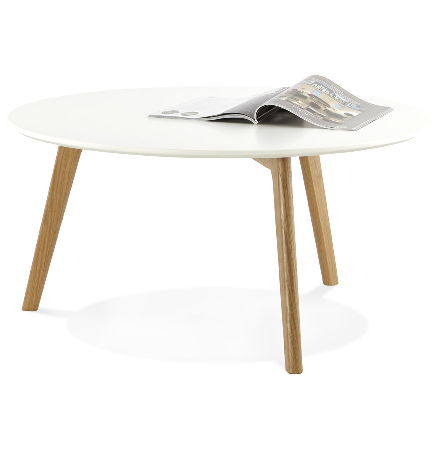 Kokoon Design Round Living Room Coffee Table 'KOFY' Scandinavian Style