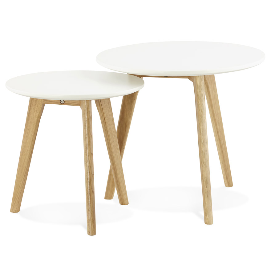 kokoon design Round nesting tables 'GABY' Scandinavian style