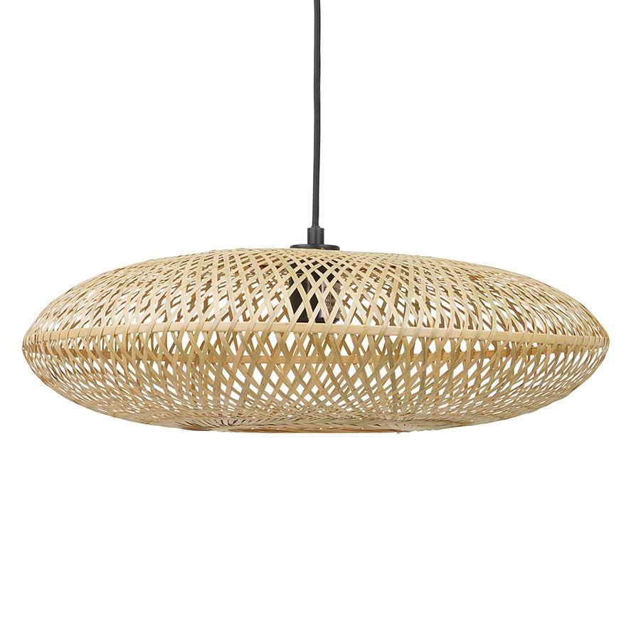 kokoon design Round pendant light 'ASPIRINA' in natural bamboo