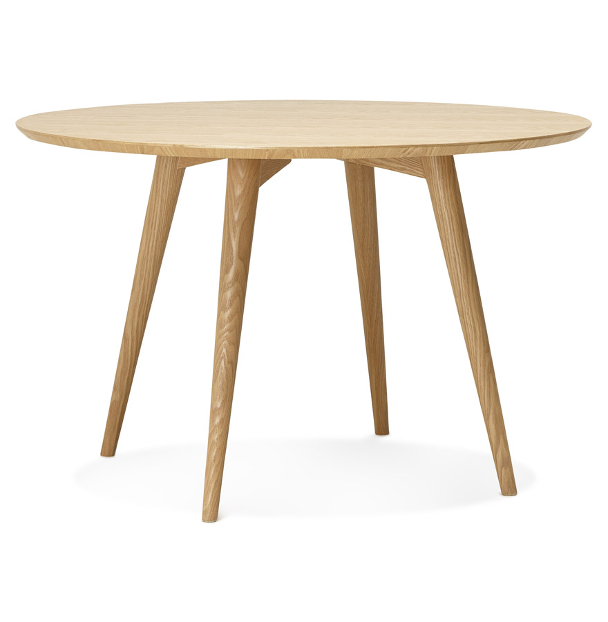 kokoon design Round 'SWEDY' wooden dining table in Scandinavian style - Ø 120 cm