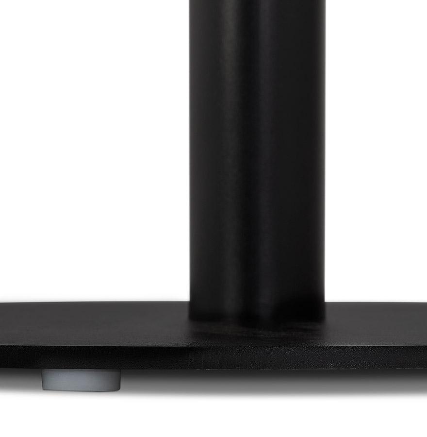 Kokoon Design Round White 'YOGI' Bistro Table With Black Metal Leg - Ø 80 Cm