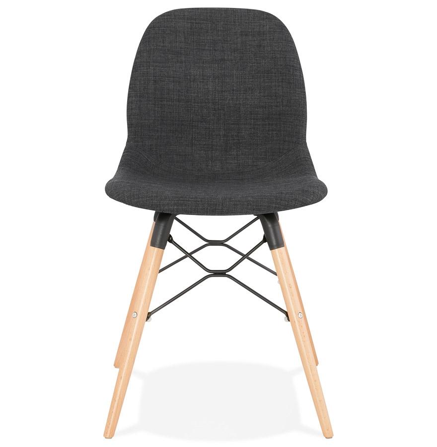 Kokoon Design Scandinavian Chair 'BIZON' In Dark Gray Fabric