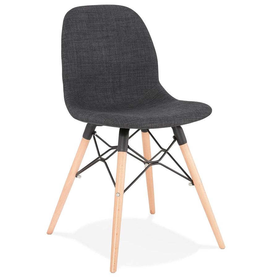 kokoon design Scandinavian chair 'BIZON' in dark gray fabric