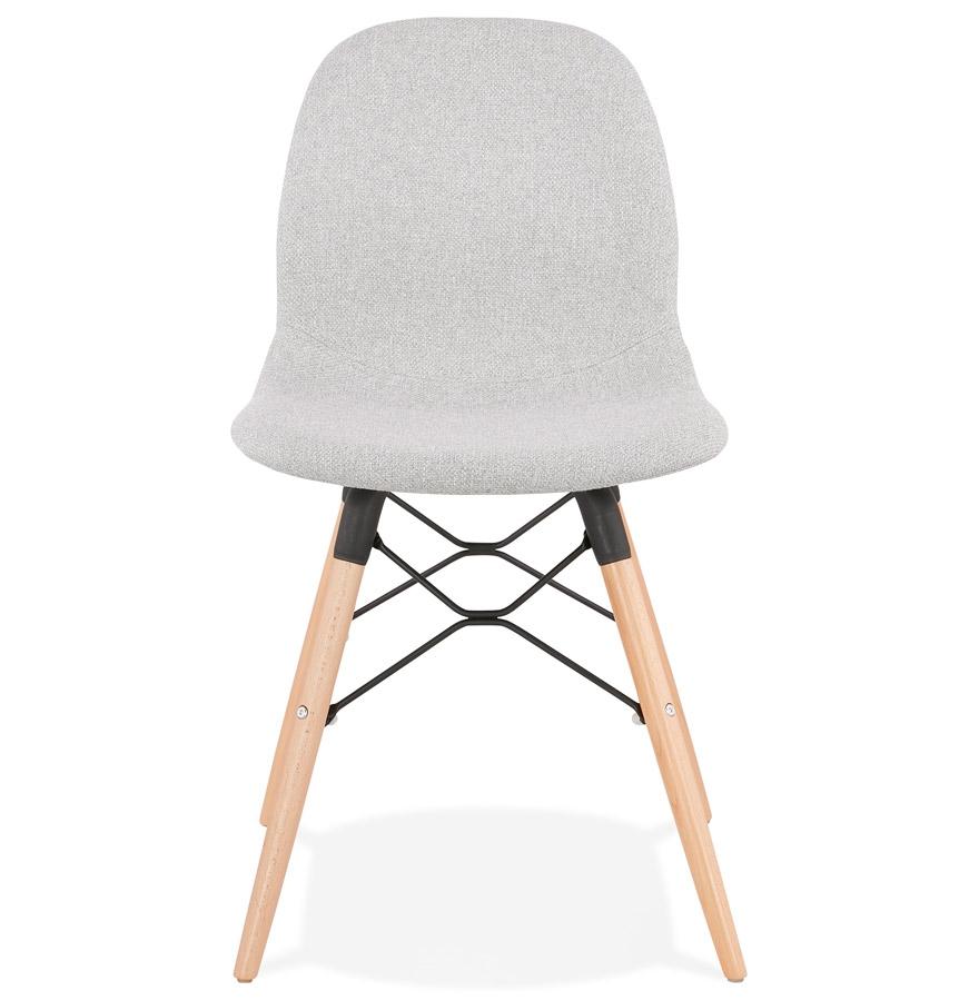 Kokoon Design Scandinavian Chair 'BIZON' In Light Gray Fabric