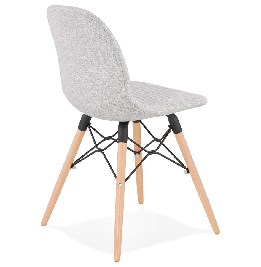 Kokoon Design Scandinavian Chair 'BIZON' In Light Gray Fabric
