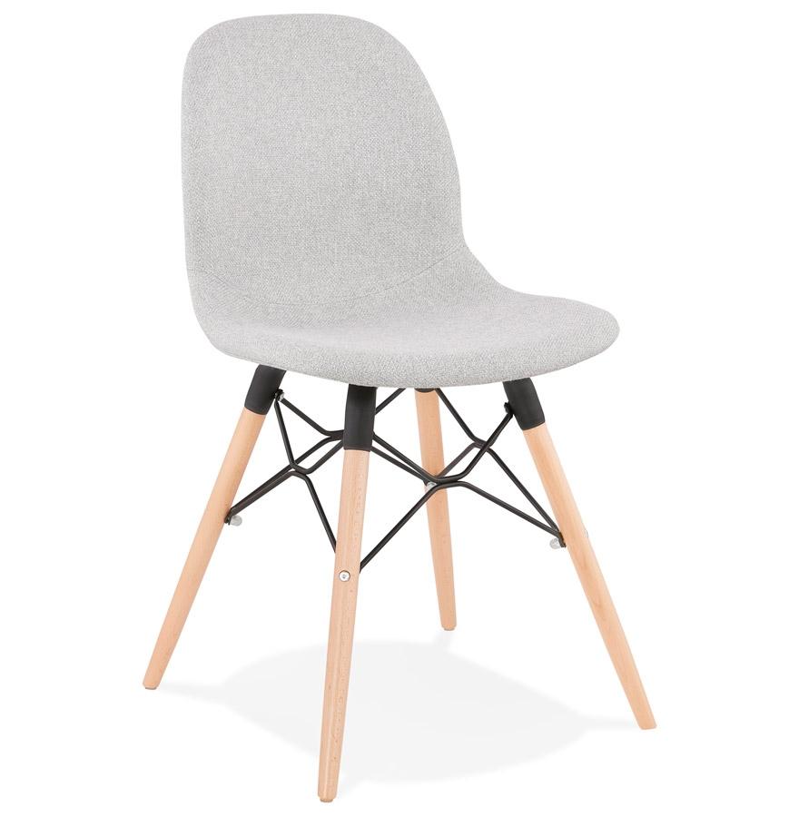 kokoon design Scandinavian chair 'BIZON' in light gray fabric
