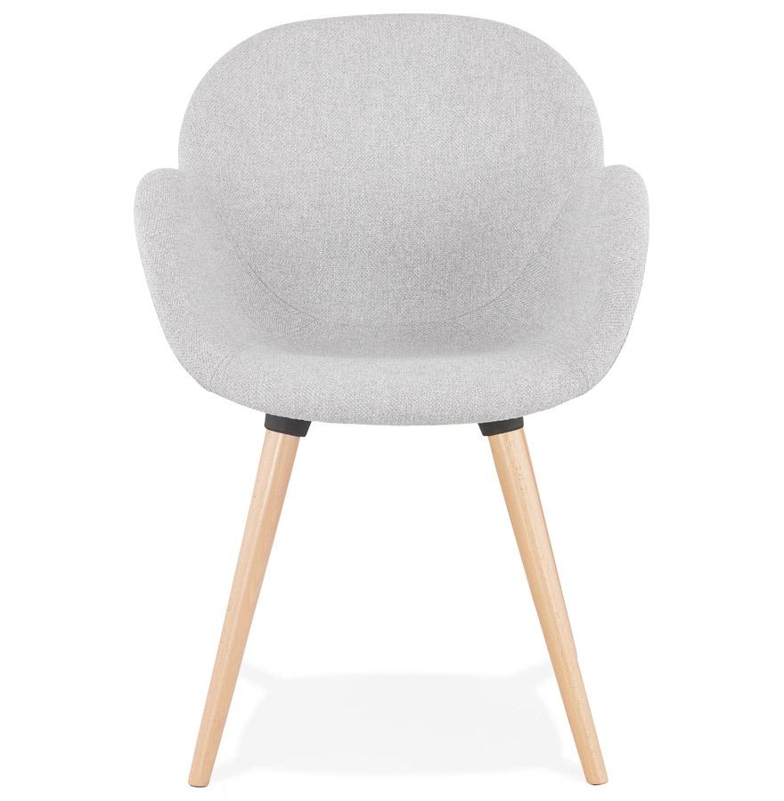 Kokoon Design Scandinavian Design Chair 'TAPIOCA' In Light Gray Fabric