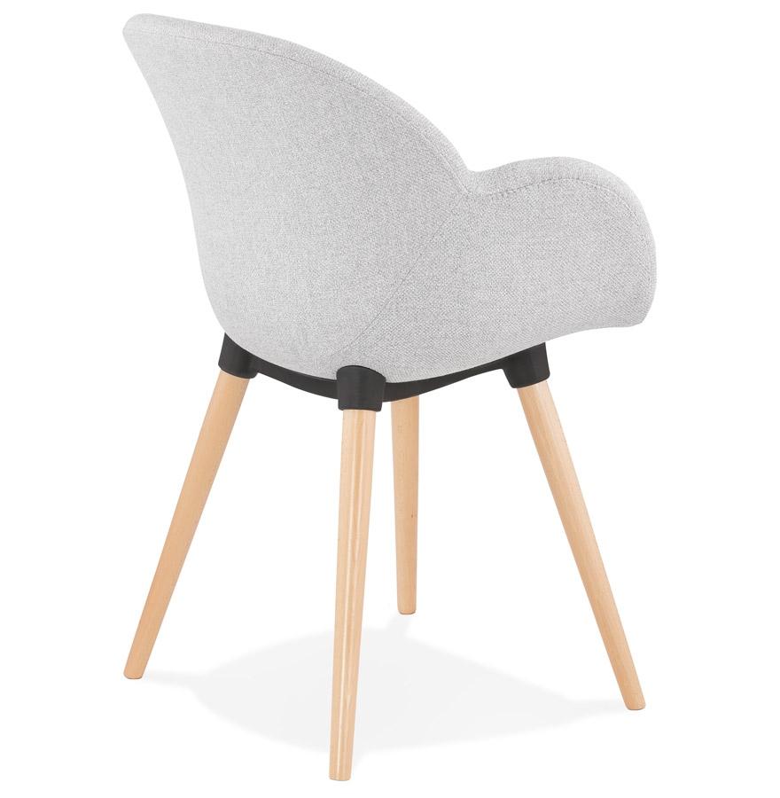 Kokoon Design Scandinavian Design Chair 'TAPIOCA' In Light Gray Fabric