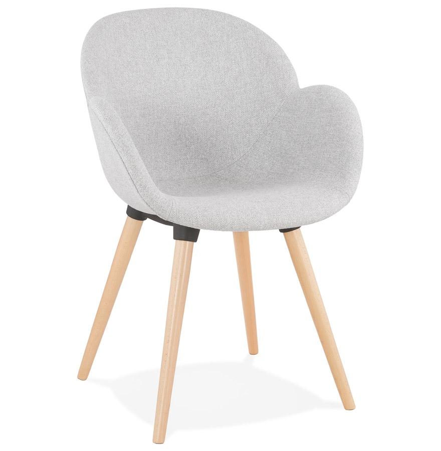 kokoon design Scandinavian design chair 'TAPIOCA' in light gray fabric kokoon design Scandinavian design chair 'TAPIOCA' in light gray fabric