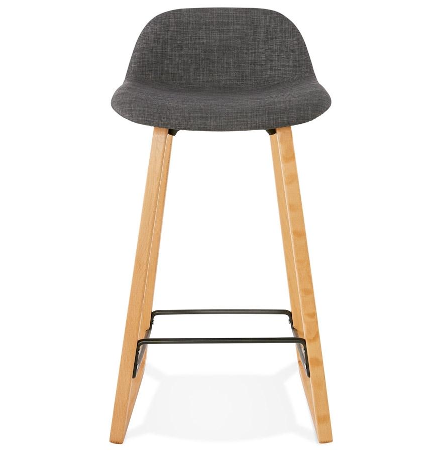 Kokoon Design Scandinavian Mid-height Snack Stool 'BALTIK MINI' In Gray Fabric