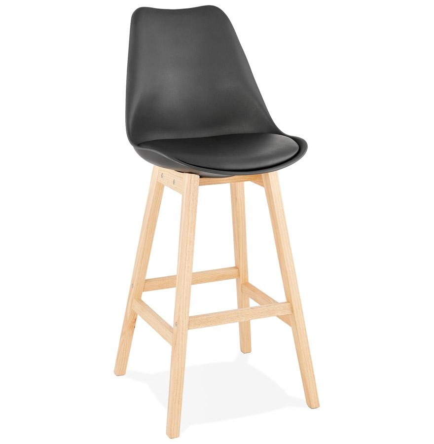 kokoon design Scandinavian style black 'CAMILA' bar stool