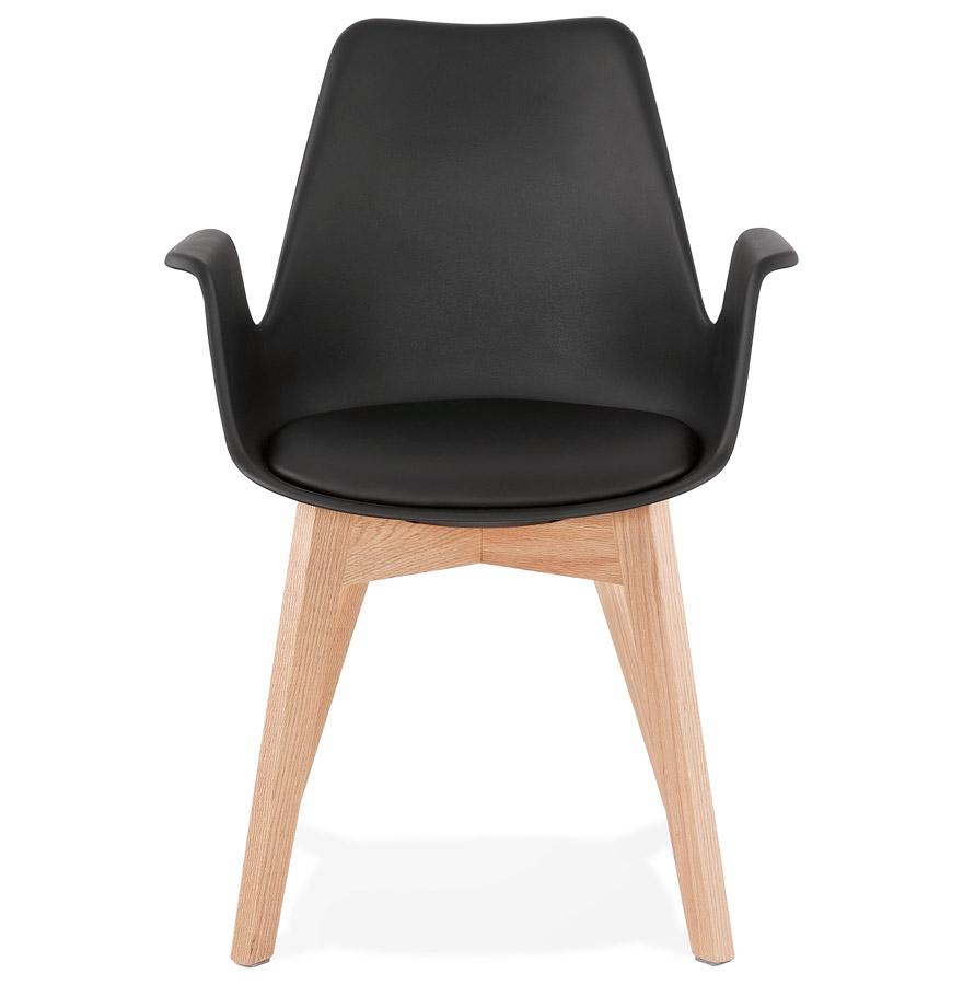 Kokoon Design Scandinavian Style Black 'MISTRAL' Chair With Armrests