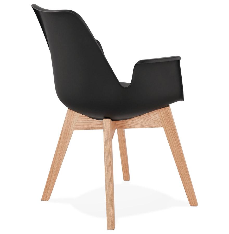 Kokoon Design Scandinavian Style Black 'MISTRAL' Chair With Armrests