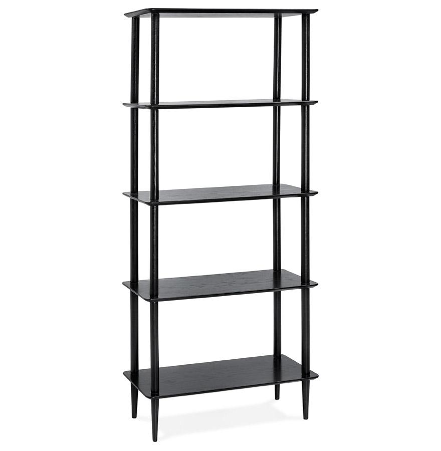 kokoon design Scandinavian style black wooden 'RACK' design shelf